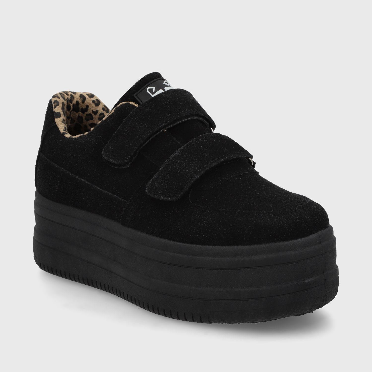 Zapatilla Negra Mujer 38561 Gotta-1
