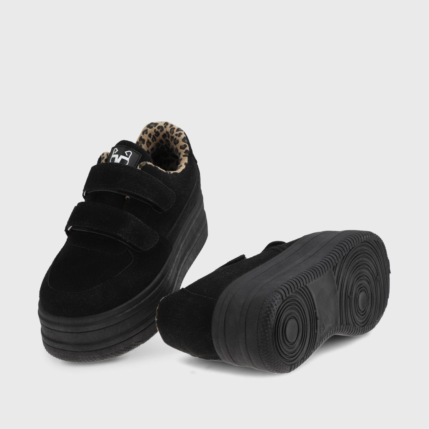 Zapatilla Negra Mujer 38561 Gotta-5