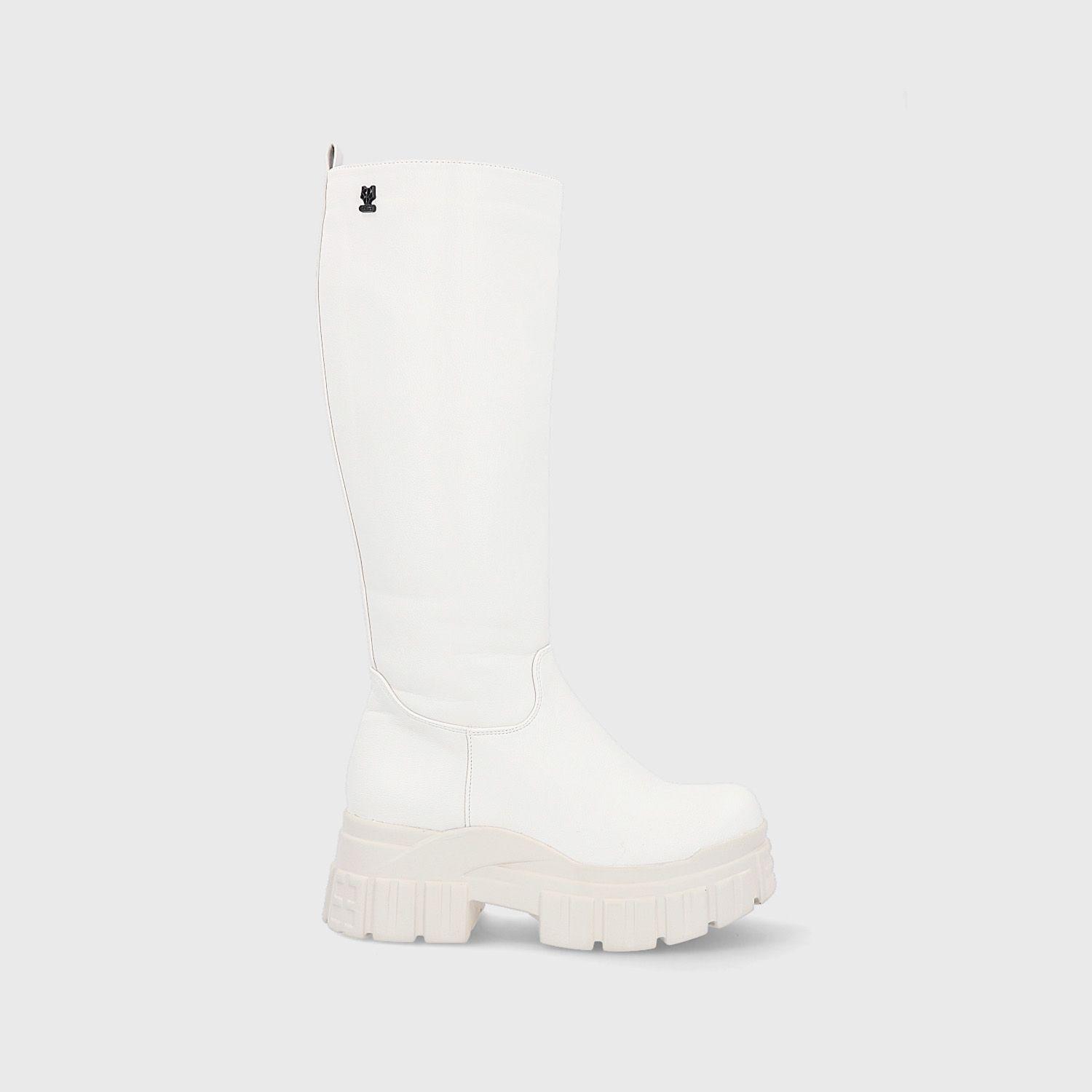 Bota Plataforma Blanca Mujer 25661 Gotta-0