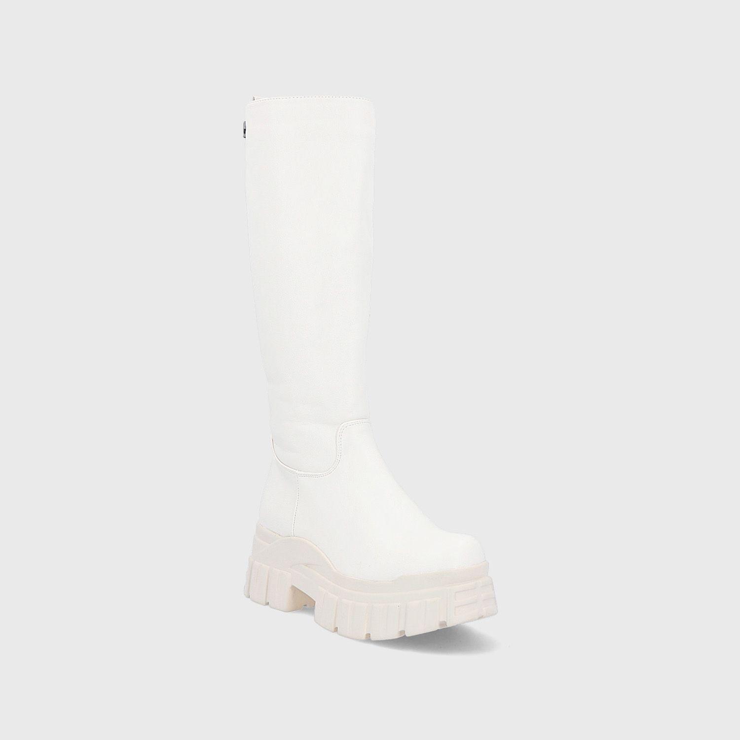 Bota Plataforma Blanca Mujer 25661 Gotta-1