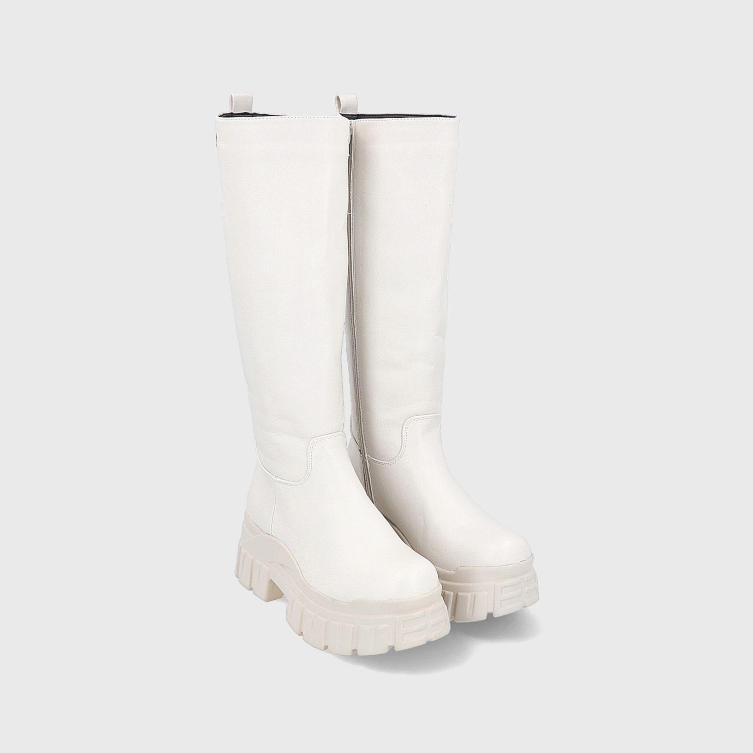 Bota Plataforma Blanca Mujer 25661 Gotta-2