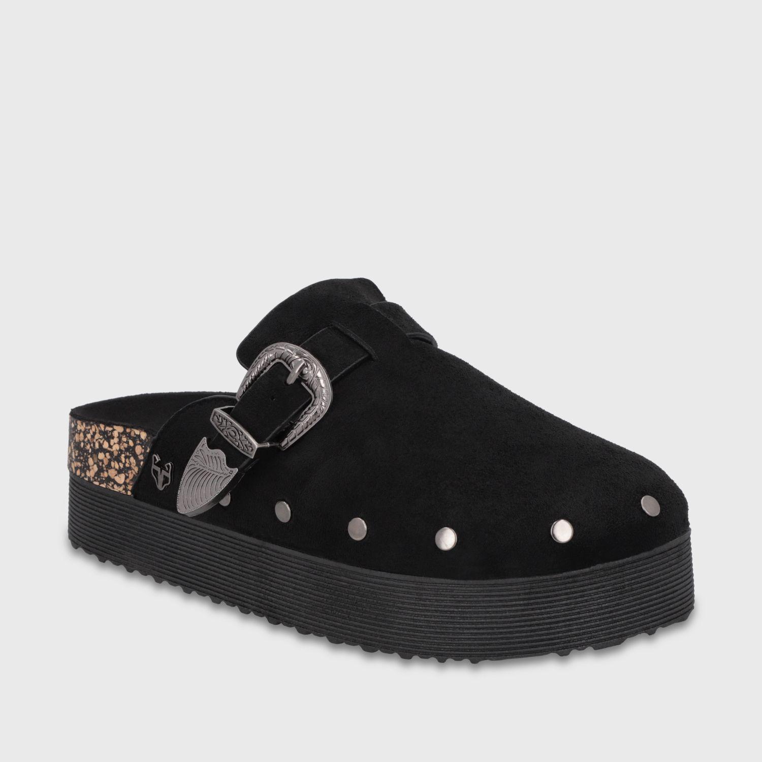 Zueco Plataforma Negro Mujer 65950 Gotta-1