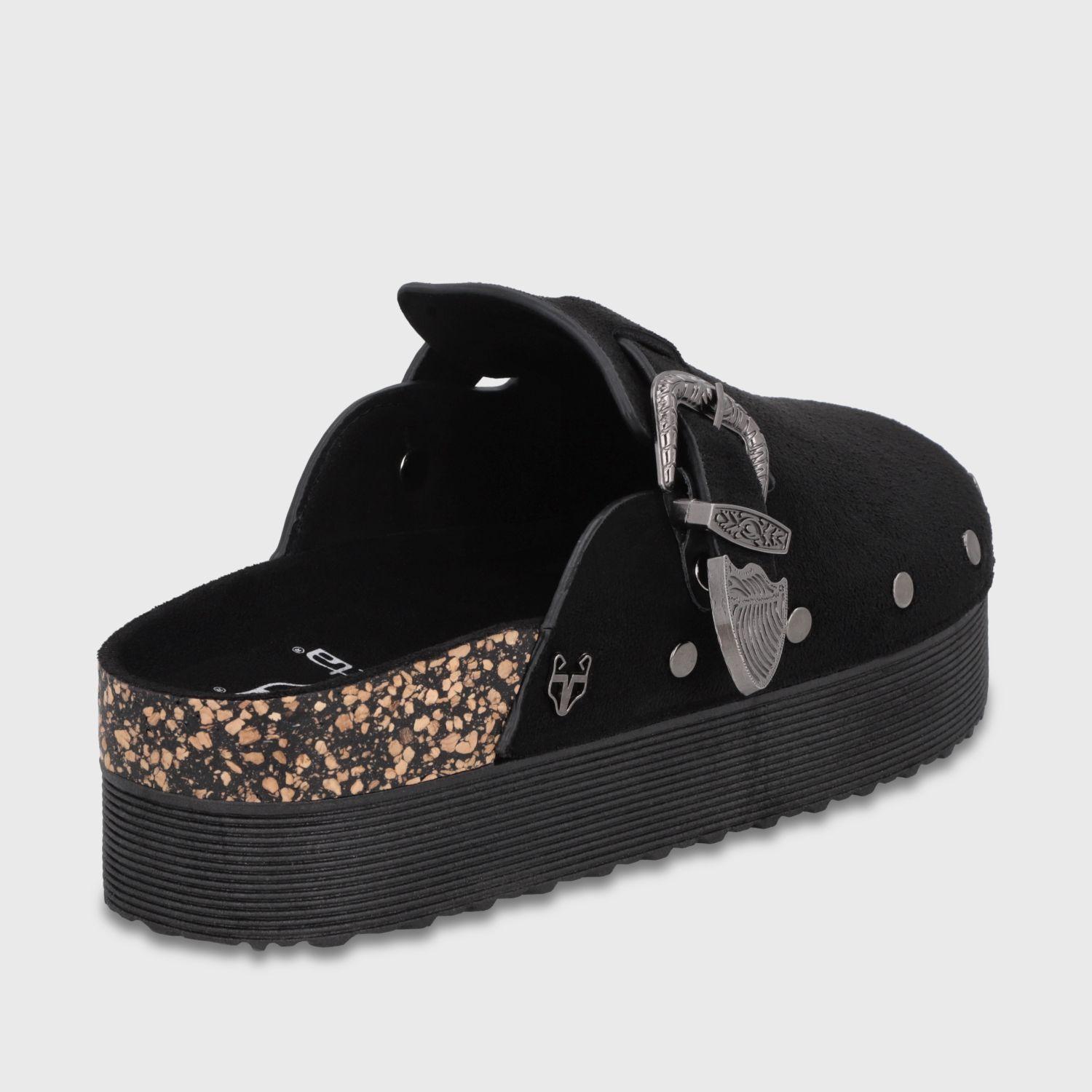 Zueco Plataforma Negro Mujer 65950 Gotta-4