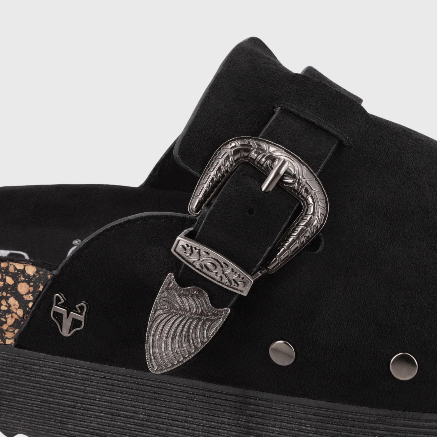 Zueco Plataforma Negro Mujer 65950 Gotta-5