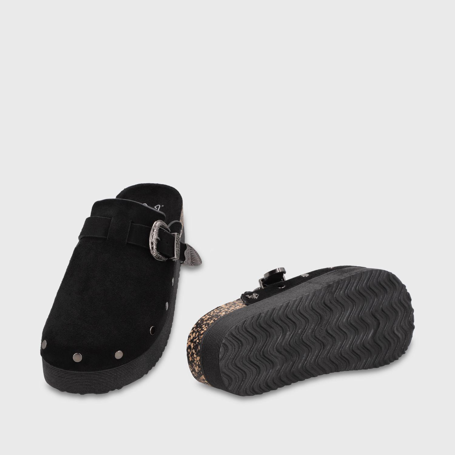 Zueco Plataforma Negro Mujer 65950 Gotta-6