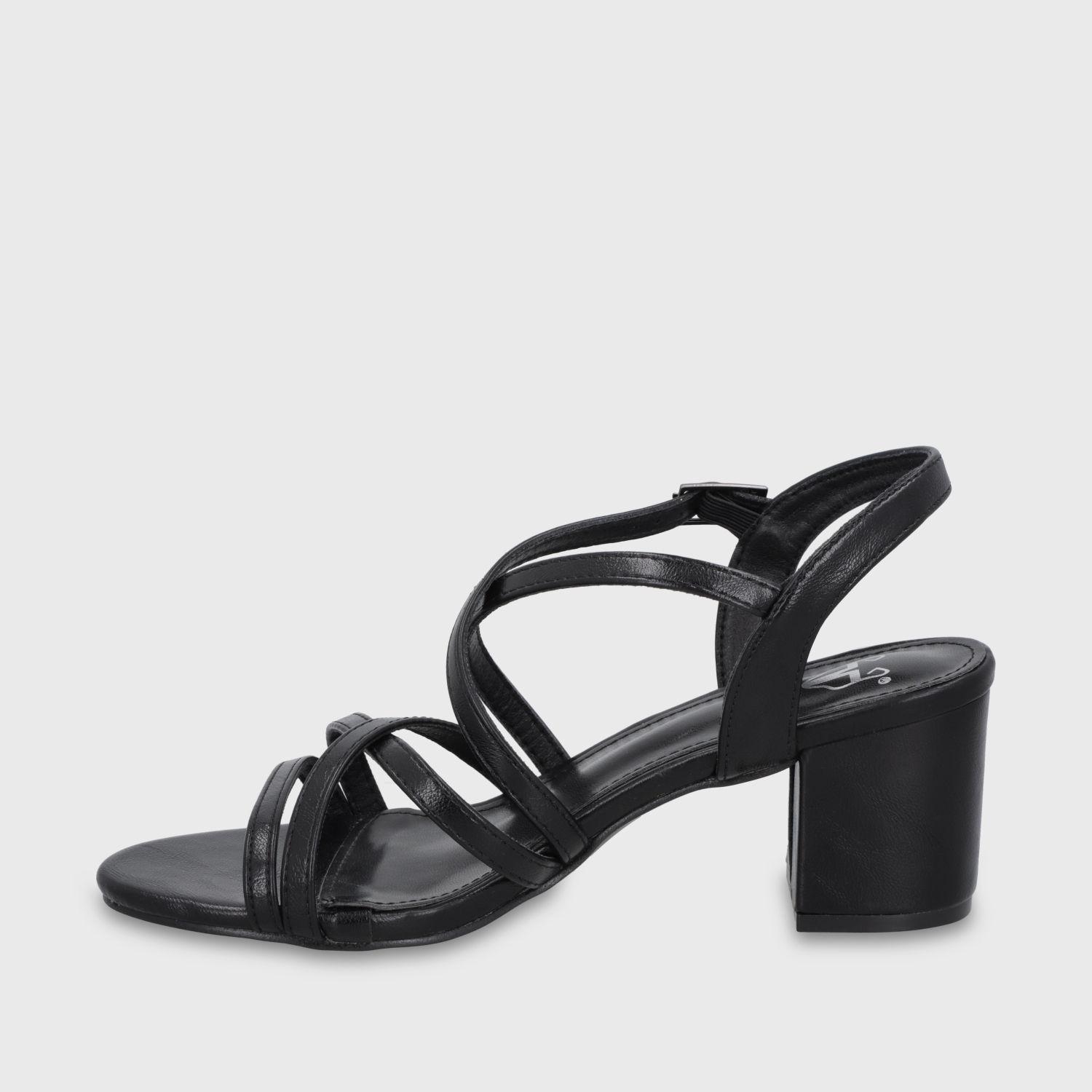 Sandalia Taco Negra Mujer C6164 Gotta-3
