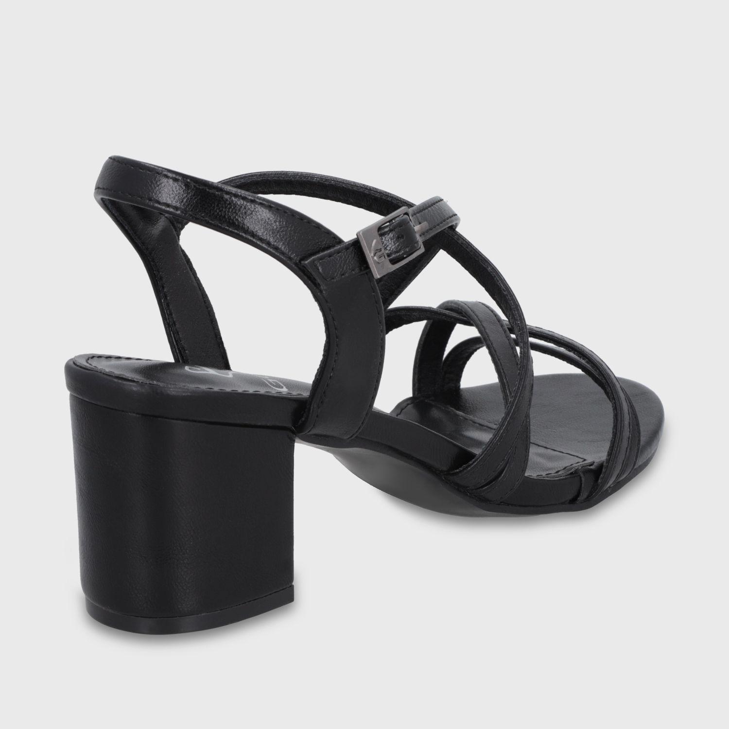 Sandalia Taco Negra Mujer C6164 Gotta-4