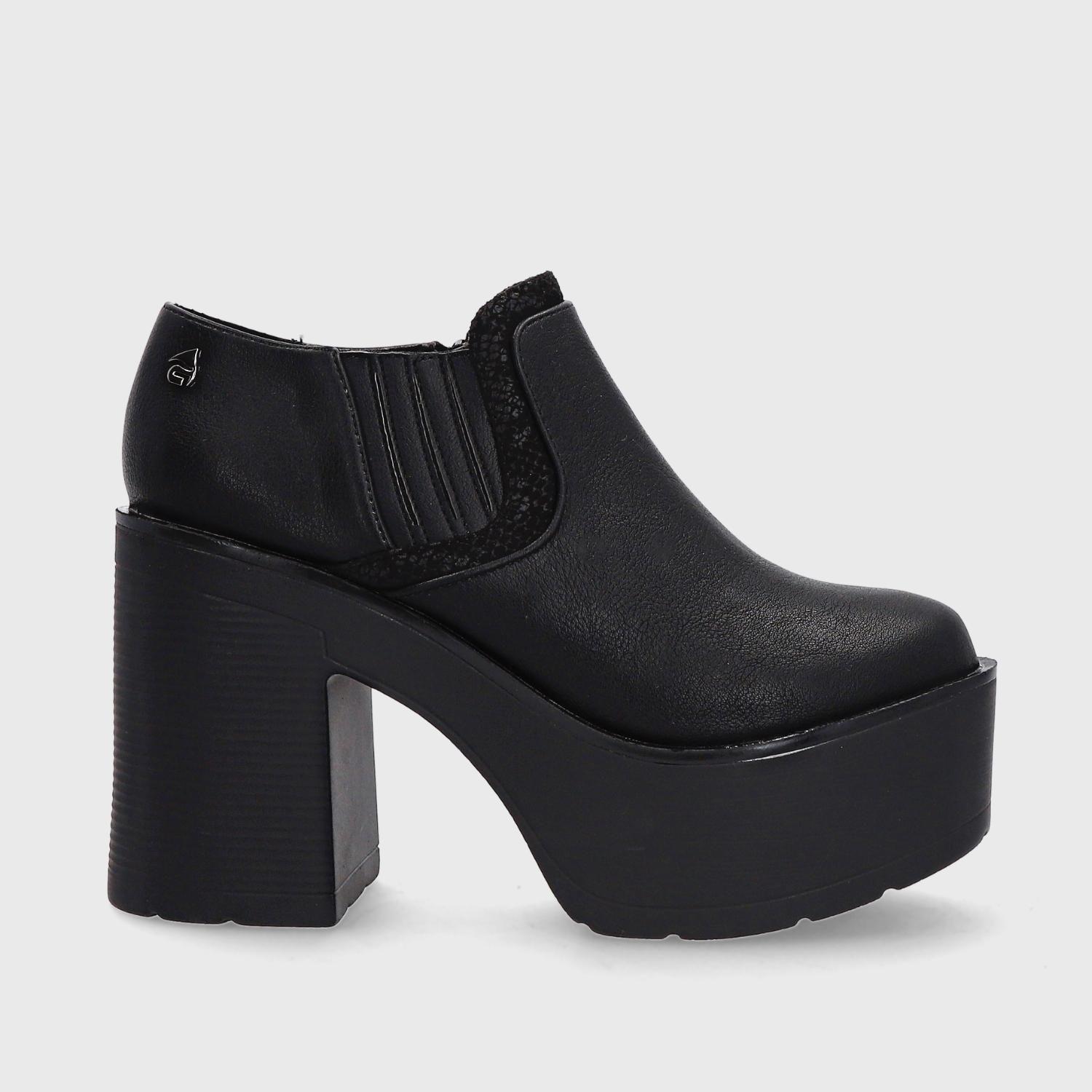 Zapato Plataforma Negro Mujer 15038 Gotta-0