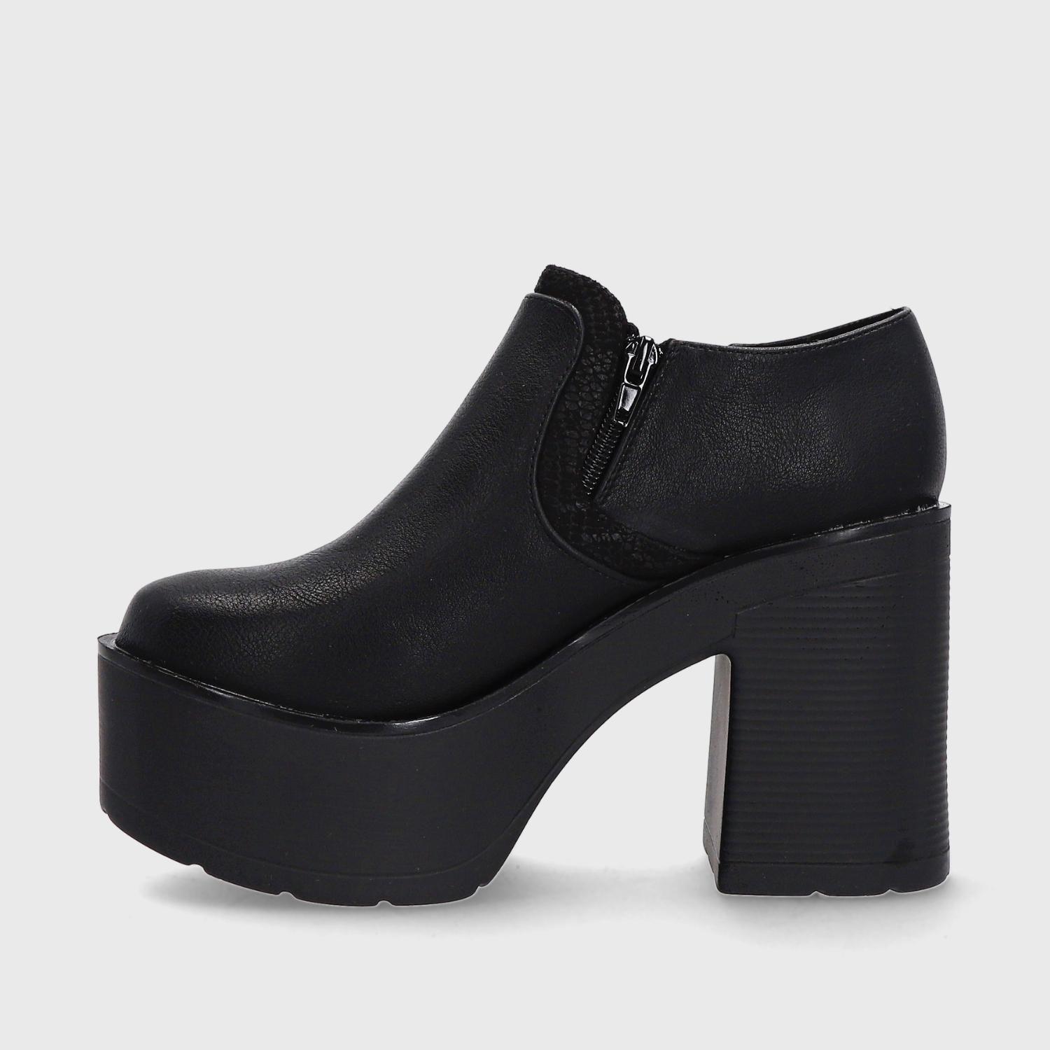 Zapato Plataforma Negro Mujer 15038 Gotta-3