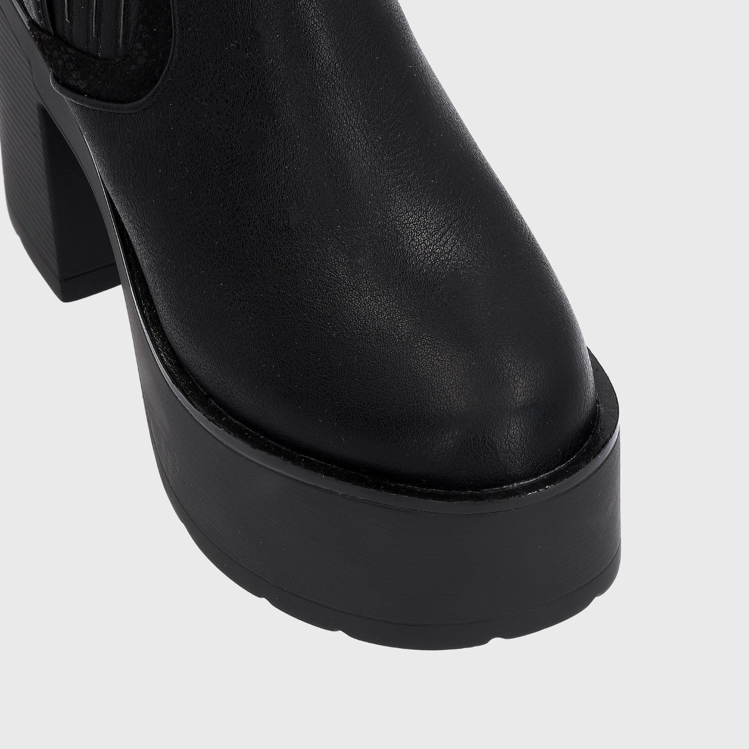 Zapato Plataforma Negro Mujer 15038 Gotta-5