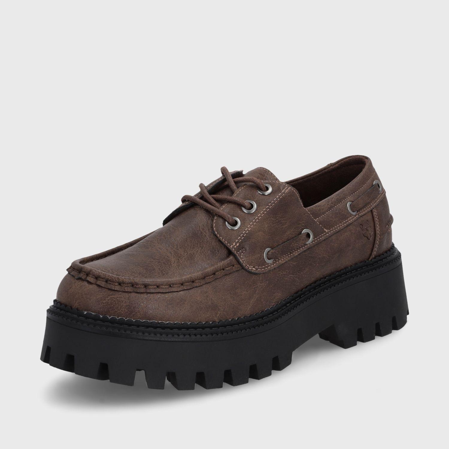 Zapato Plataforma Café Mujer 46302 Gotta-4