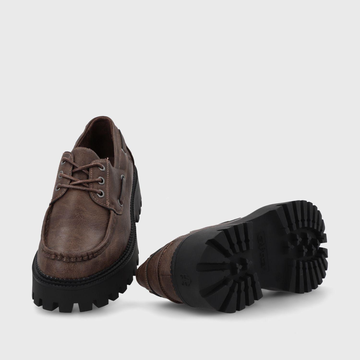 Zapato Plataforma Café Mujer 46302 Gotta-9