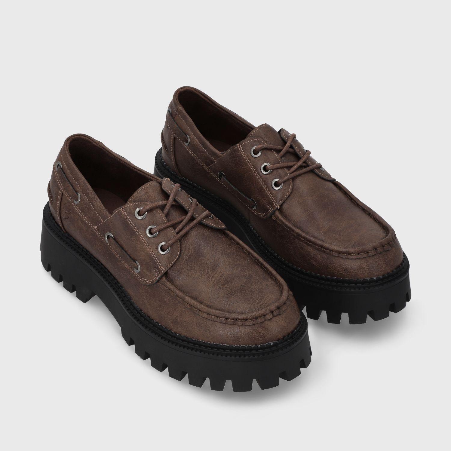 Zapato Plataforma Café Mujer 46302 Gotta-1