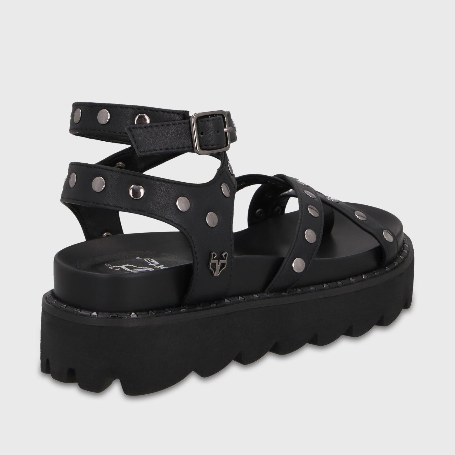 Sandalia Negra Mujer 1573H Gotta-4