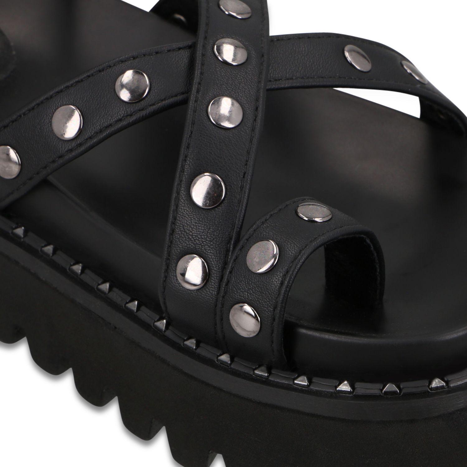 Sandalia Negra Mujer 1573H Gotta-5