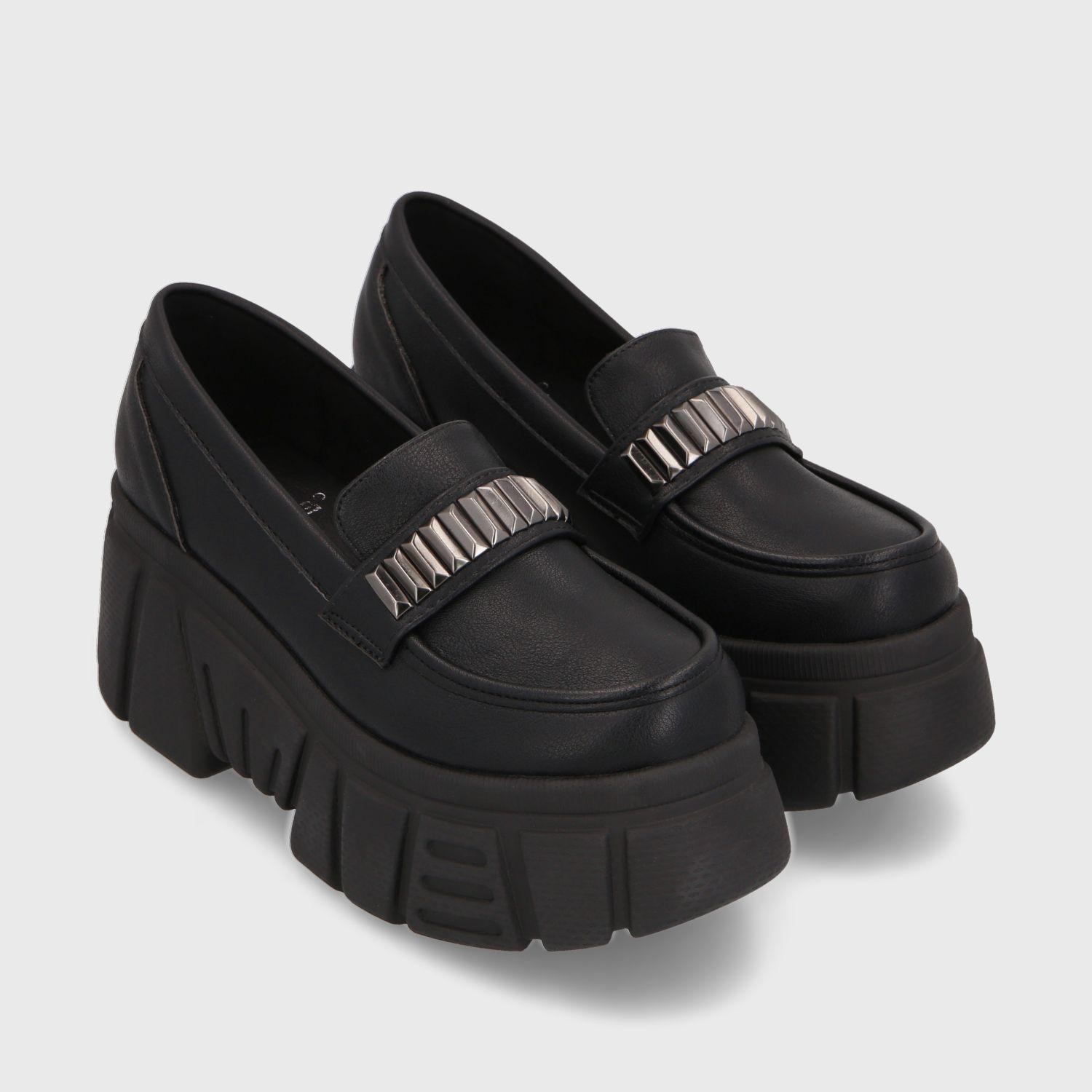 Mocasin Plataforma Negro Mujer 35174 Gotta-3