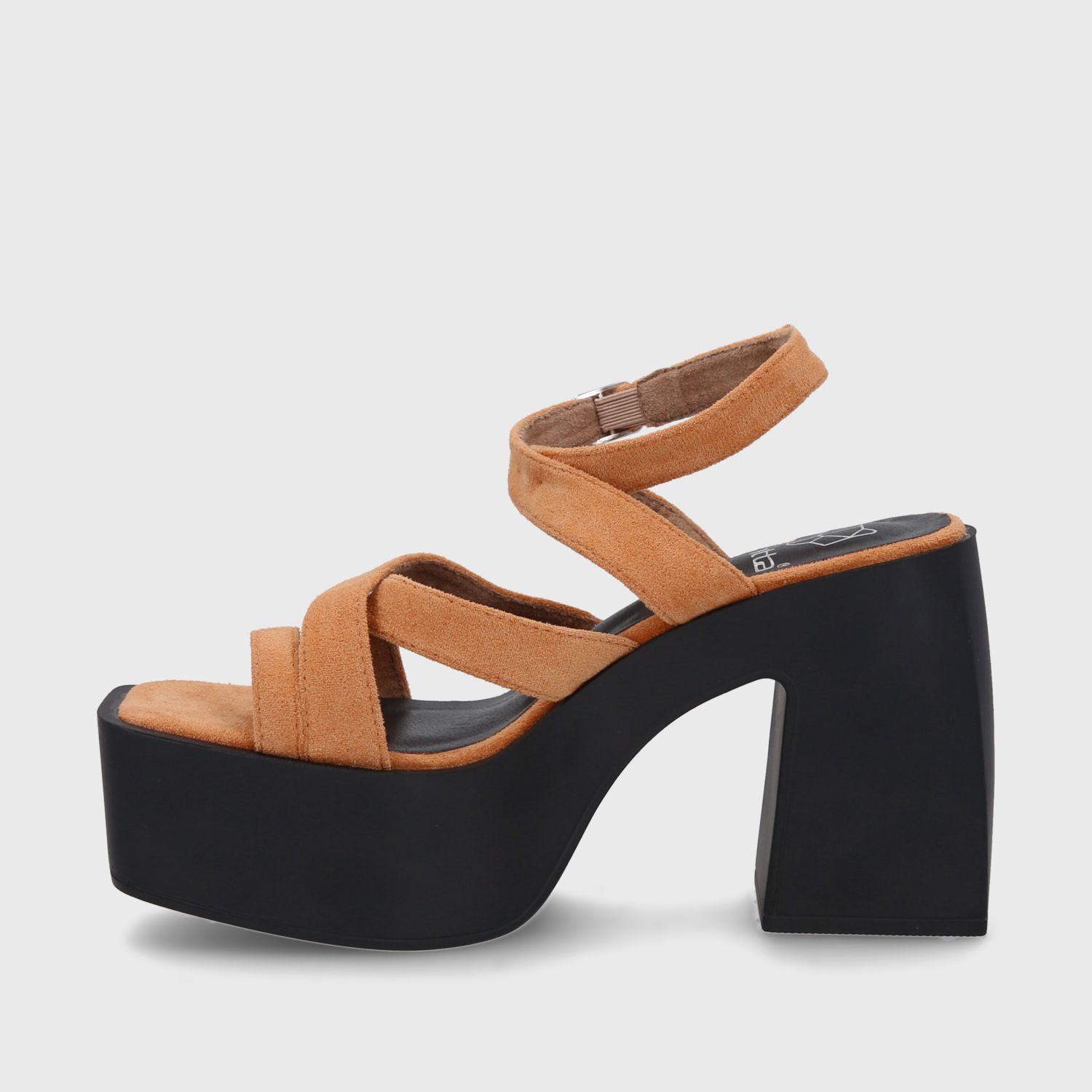 Sandalia Plataforma Camel Mujer 35151 Gotta-3