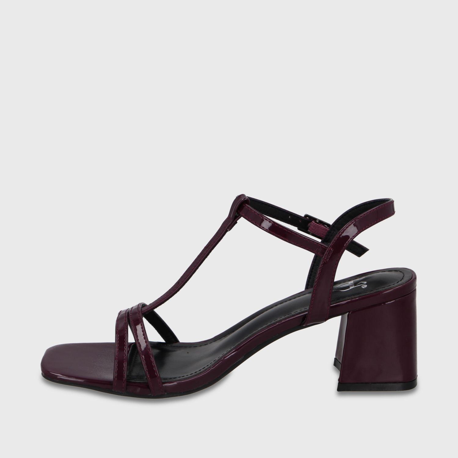 Sandalia Taco Burdeo Mujer 64031 Gotta-3