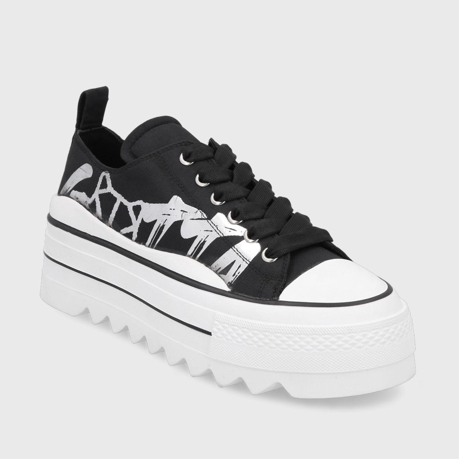 Zapatilla Plataforma Negra  Mujer 33741 Gotta-1