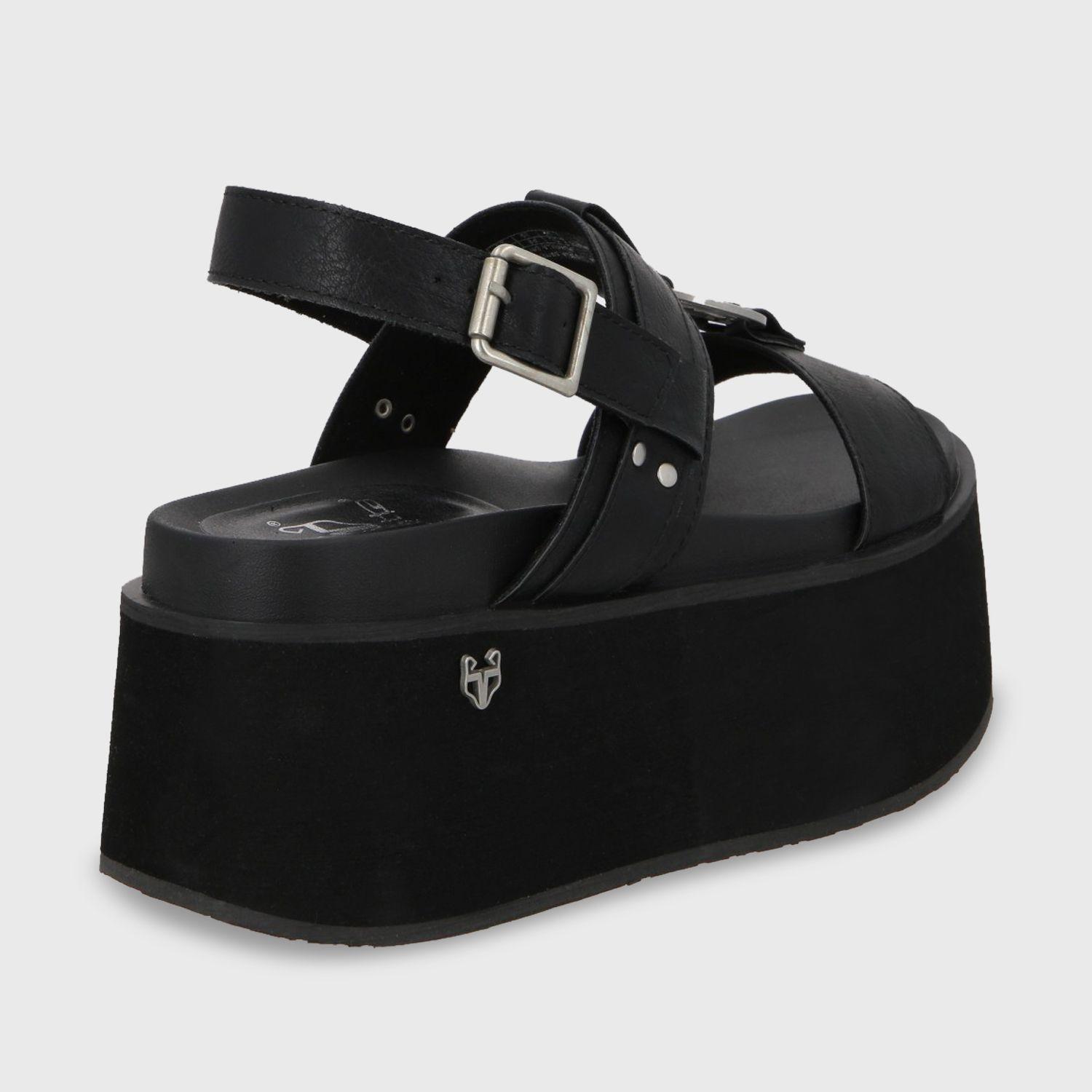 Sandalia Plataforma Negro Mujer 35186 Gotta-4