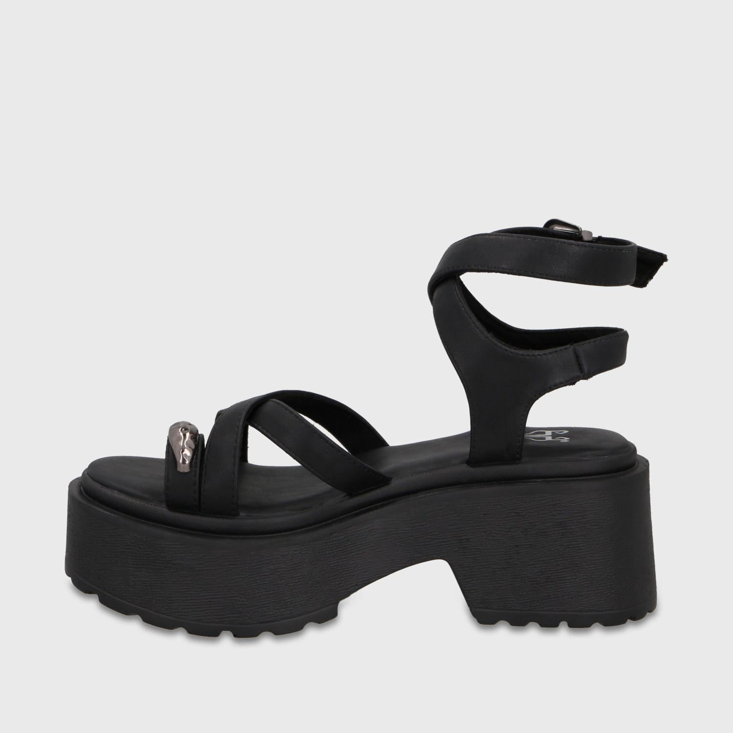 Sandalia Plataforma Negra Mujer 45986 Gotta-3