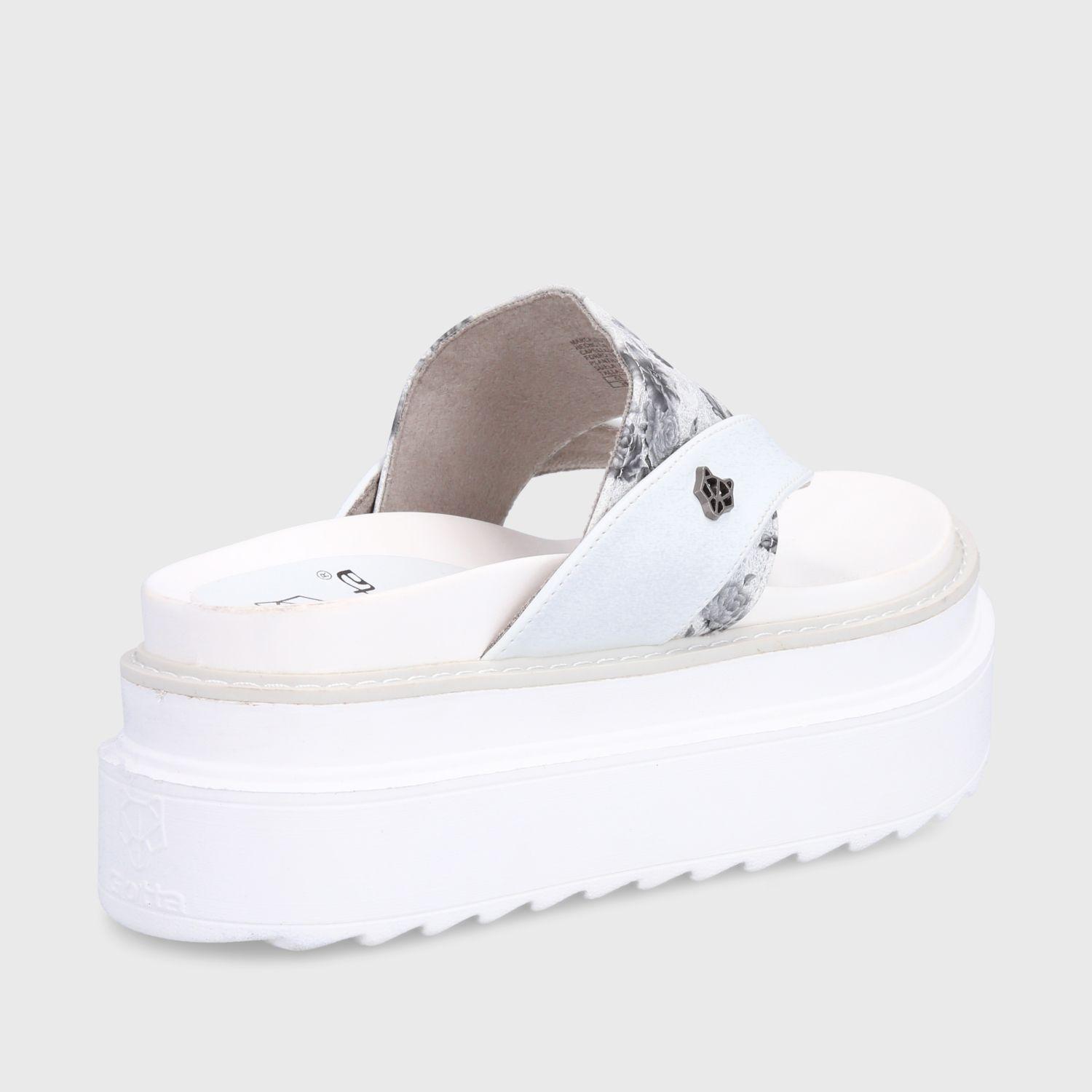 Sandalia Plataforma Blanca Mujer 25234 Gotta-4