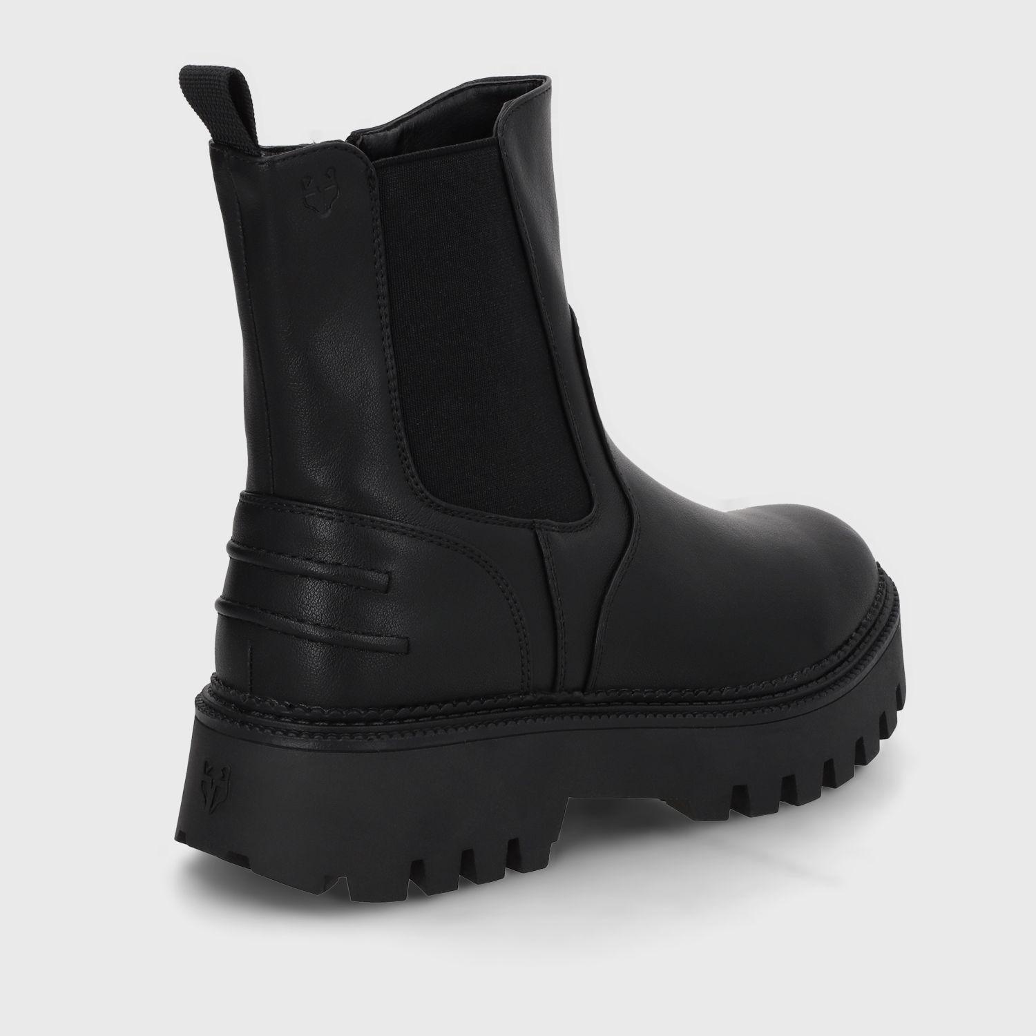 Botin Plataforma Negro Mujer 46307 Gotta-4