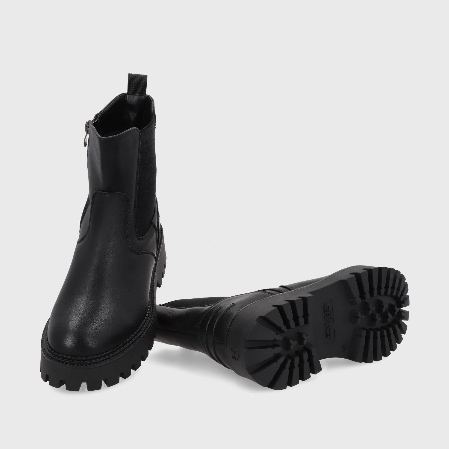 Botin Plataforma Negro Mujer 46307 Gotta-6