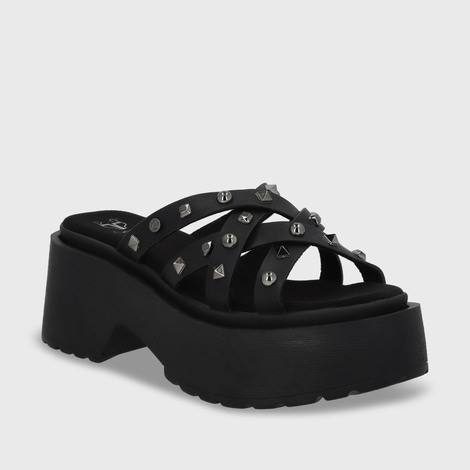 Sandalia Plataforma Negro Mujer 45984 Gotta-1
