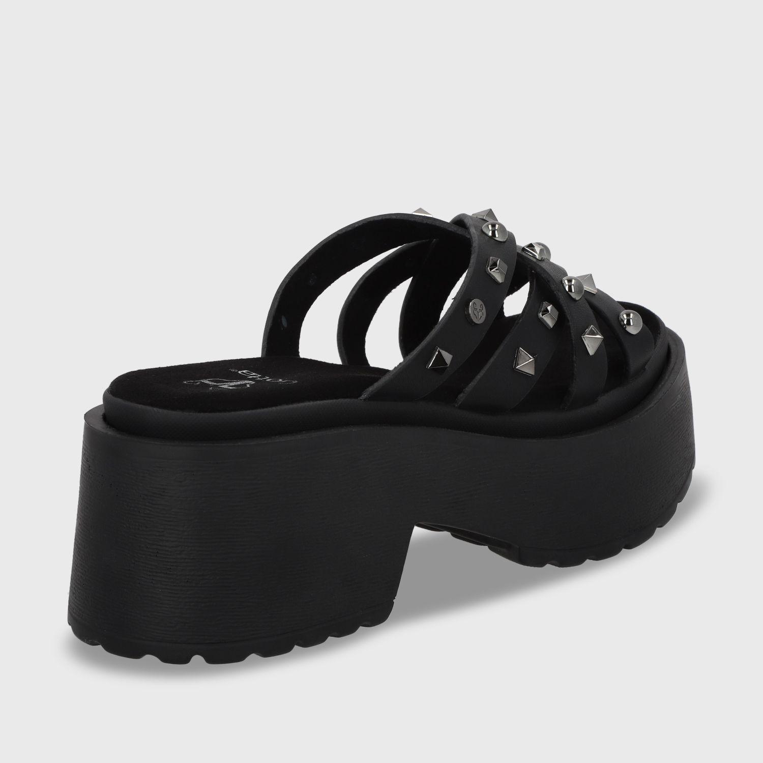 Sandalia Plataforma Negro Mujer 45984 Gotta-4