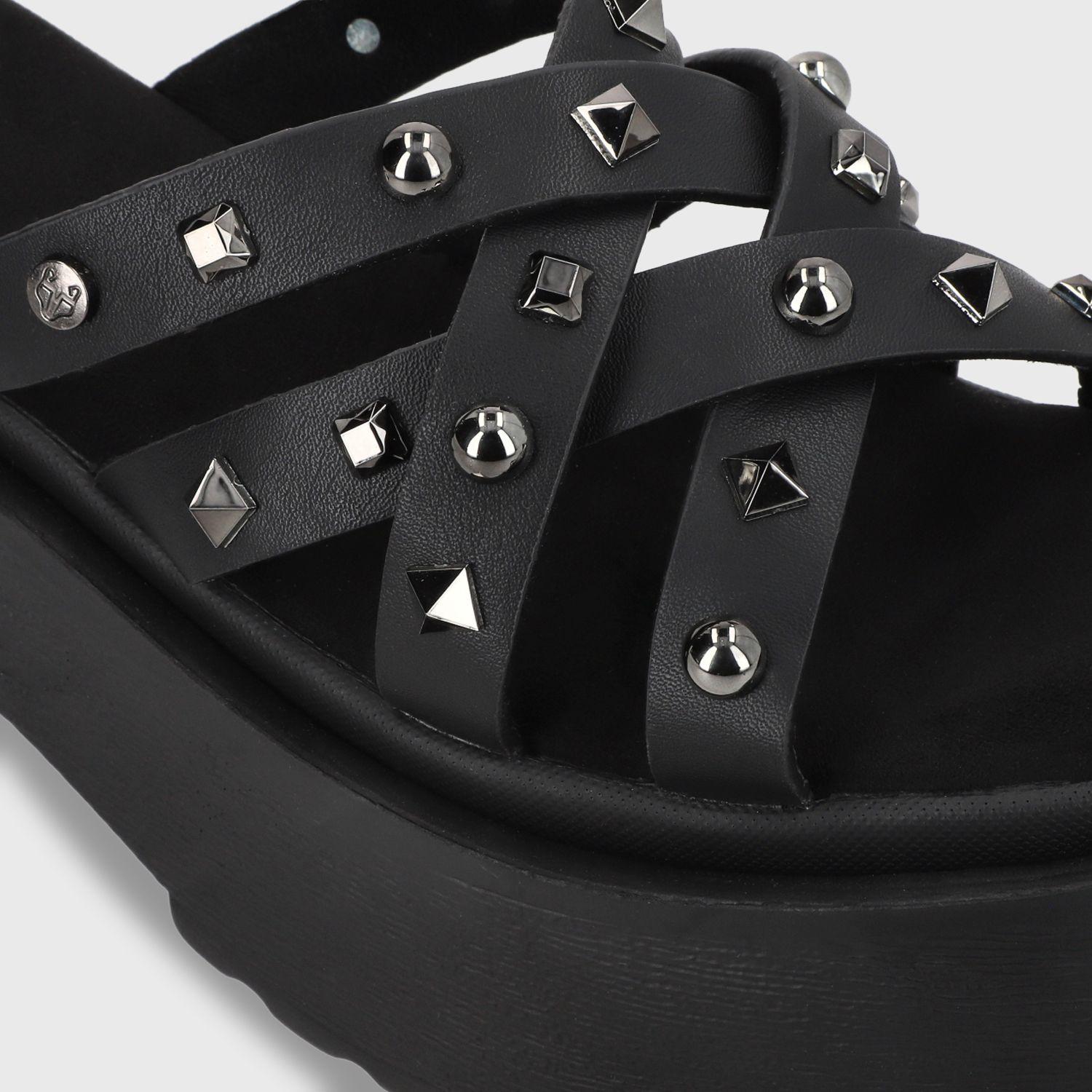 Sandalia Plataforma Negro Mujer 45984 Gotta-5