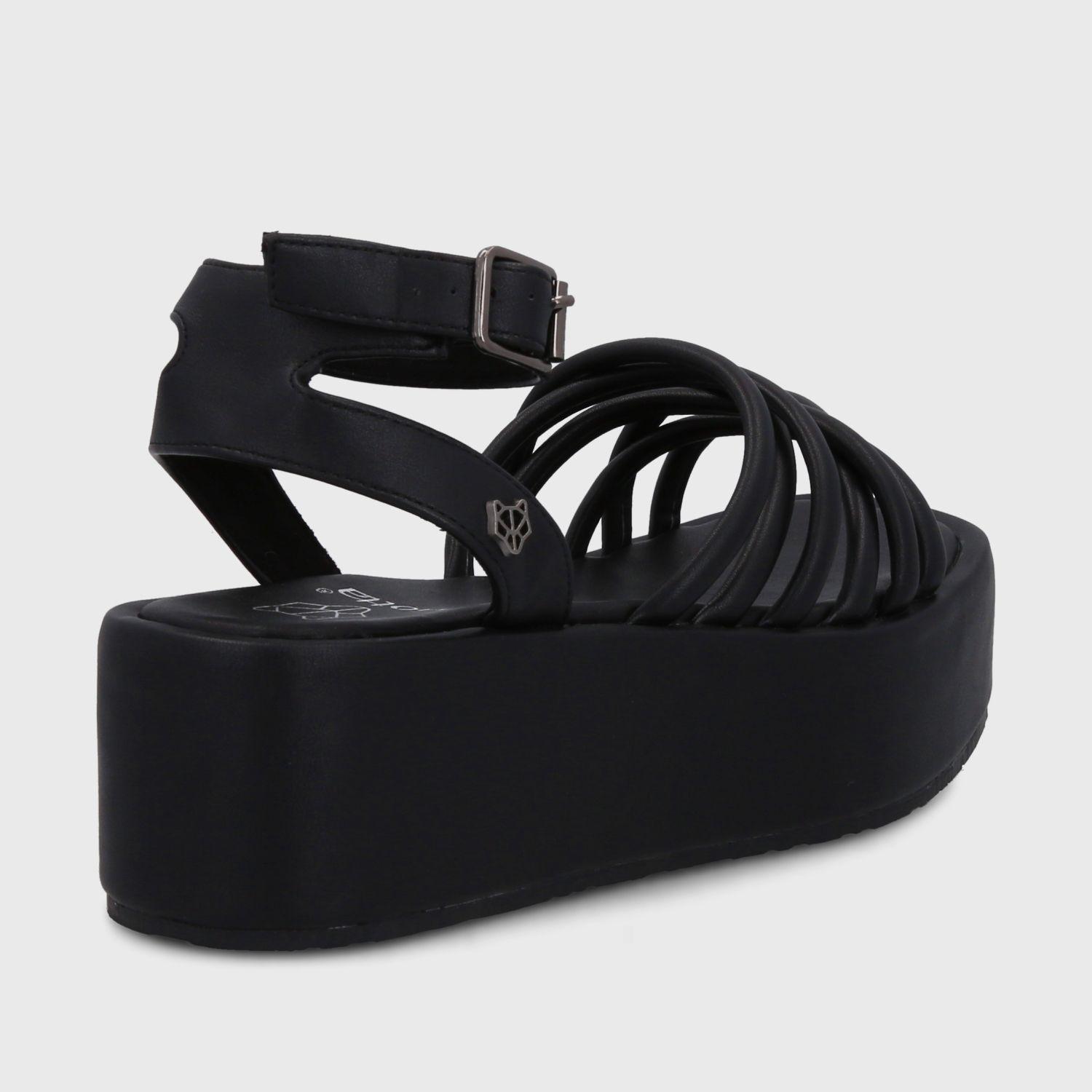 Sandalia Plataforma Negra Mujer 35220 Gotta-4