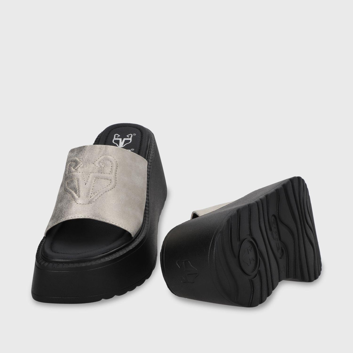 Sandalia Plataforma Oro Mujer 53720 Gotta-6