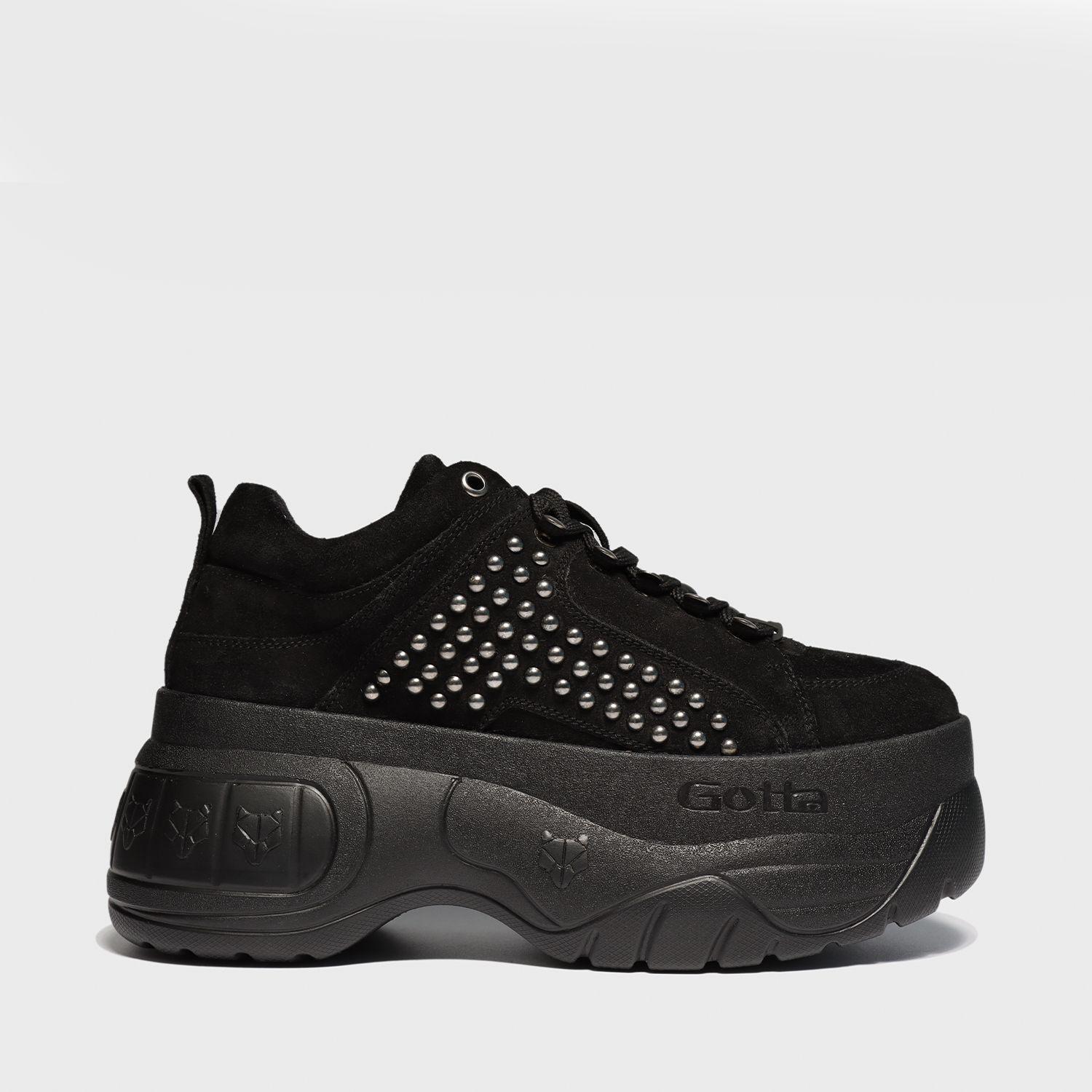 Zapatilla Cuero Negra Mujer 18532 Gotta-0