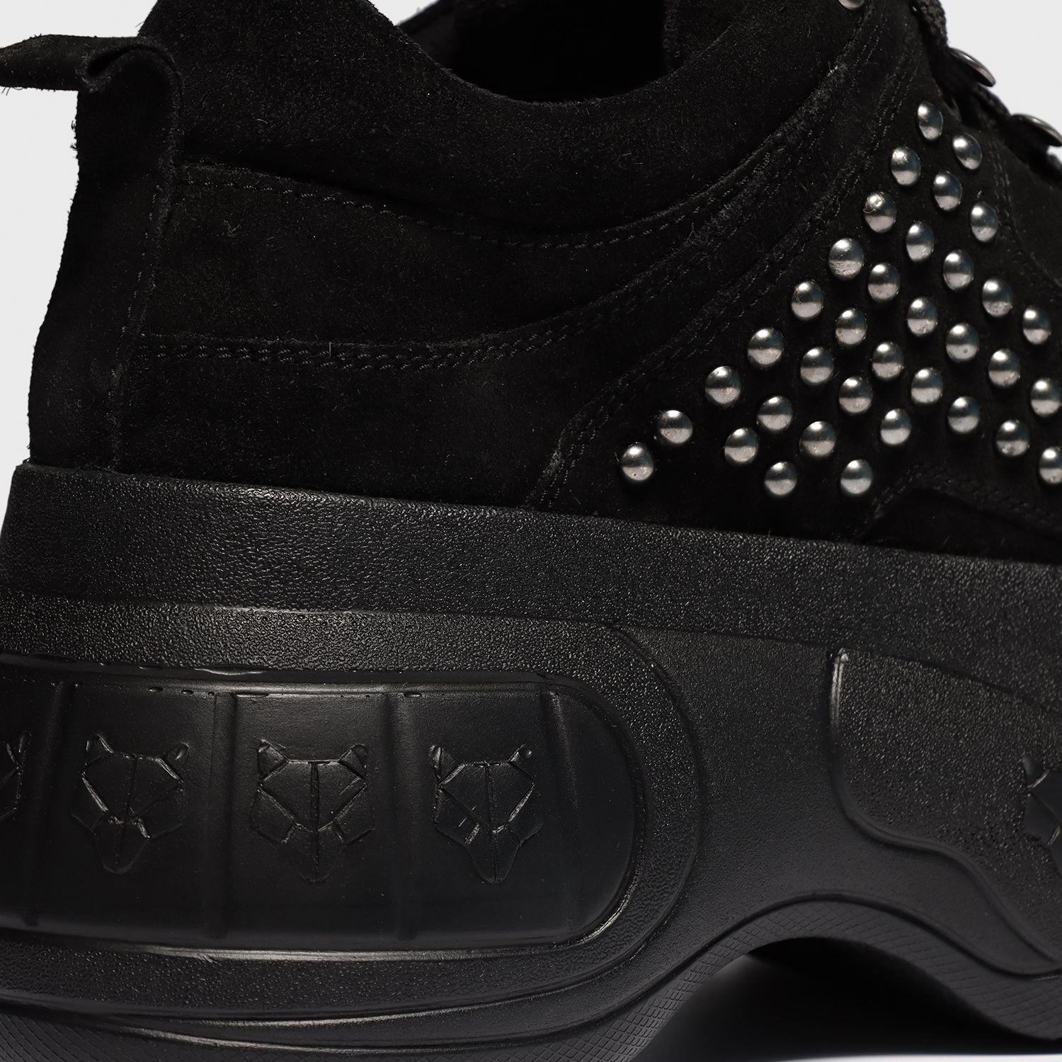 Zapatilla Cuero Negra Mujer 18532 Gotta-5