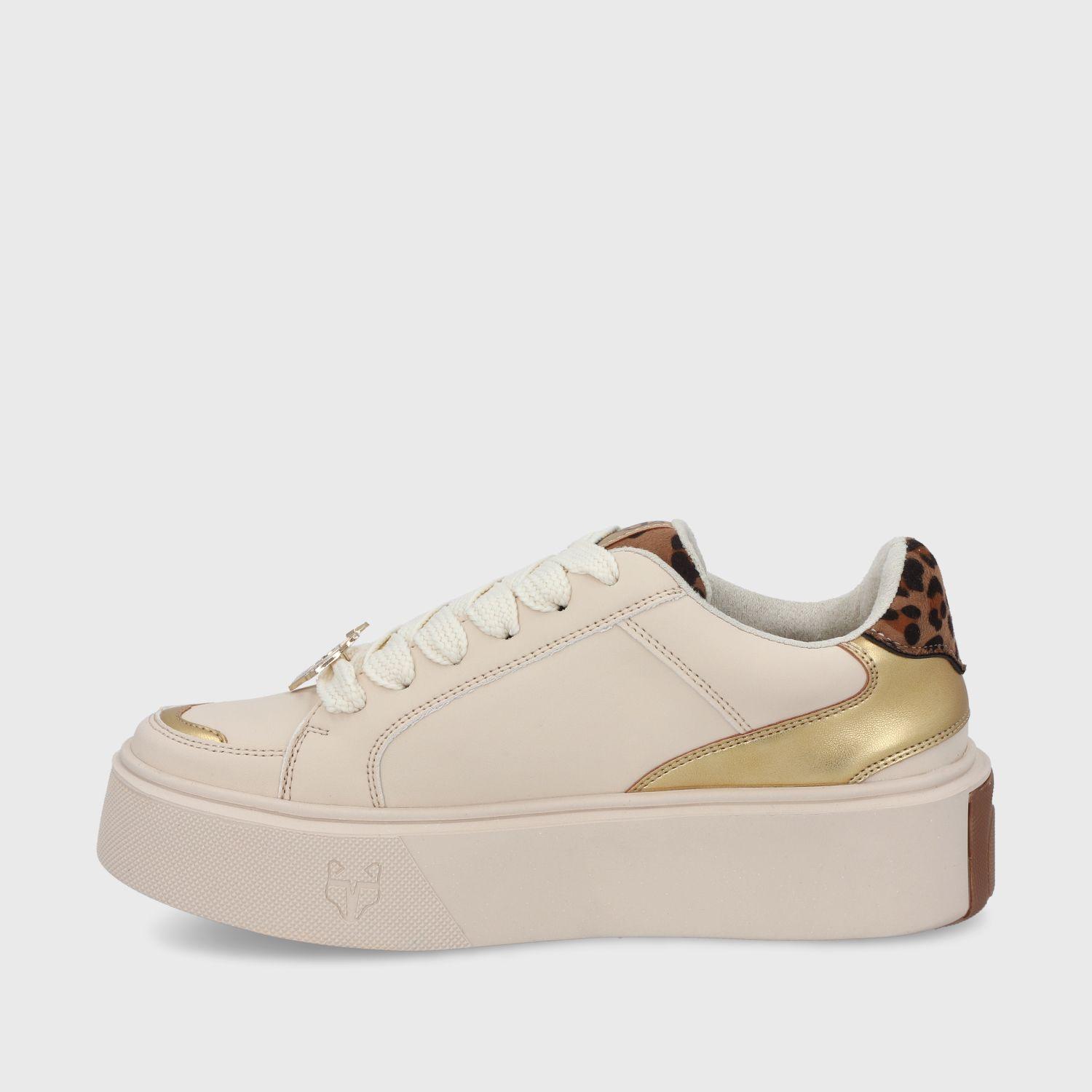 Zapatilla Beige Mujer 43046 Gotta-4