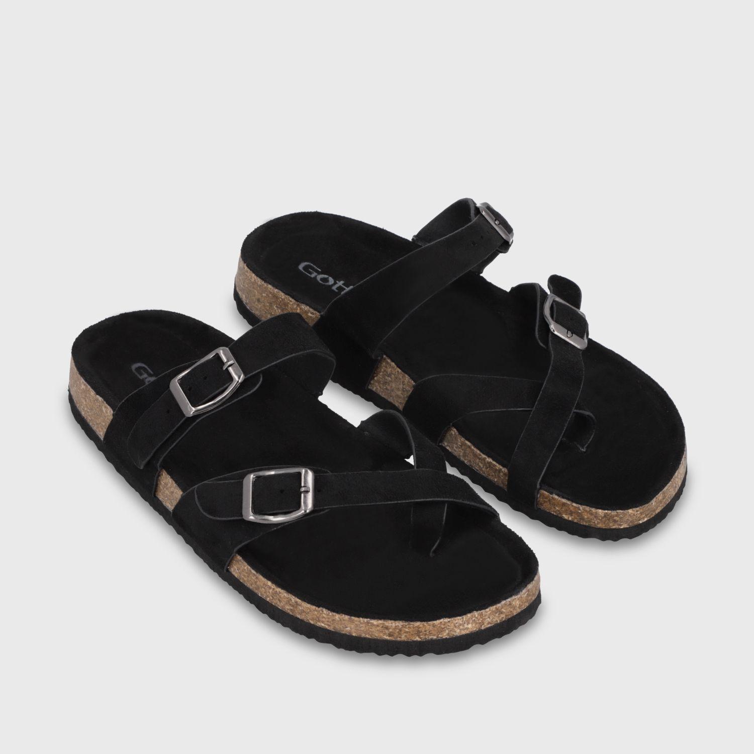 Sandalia Negra Mujer 62080 Gotta-2