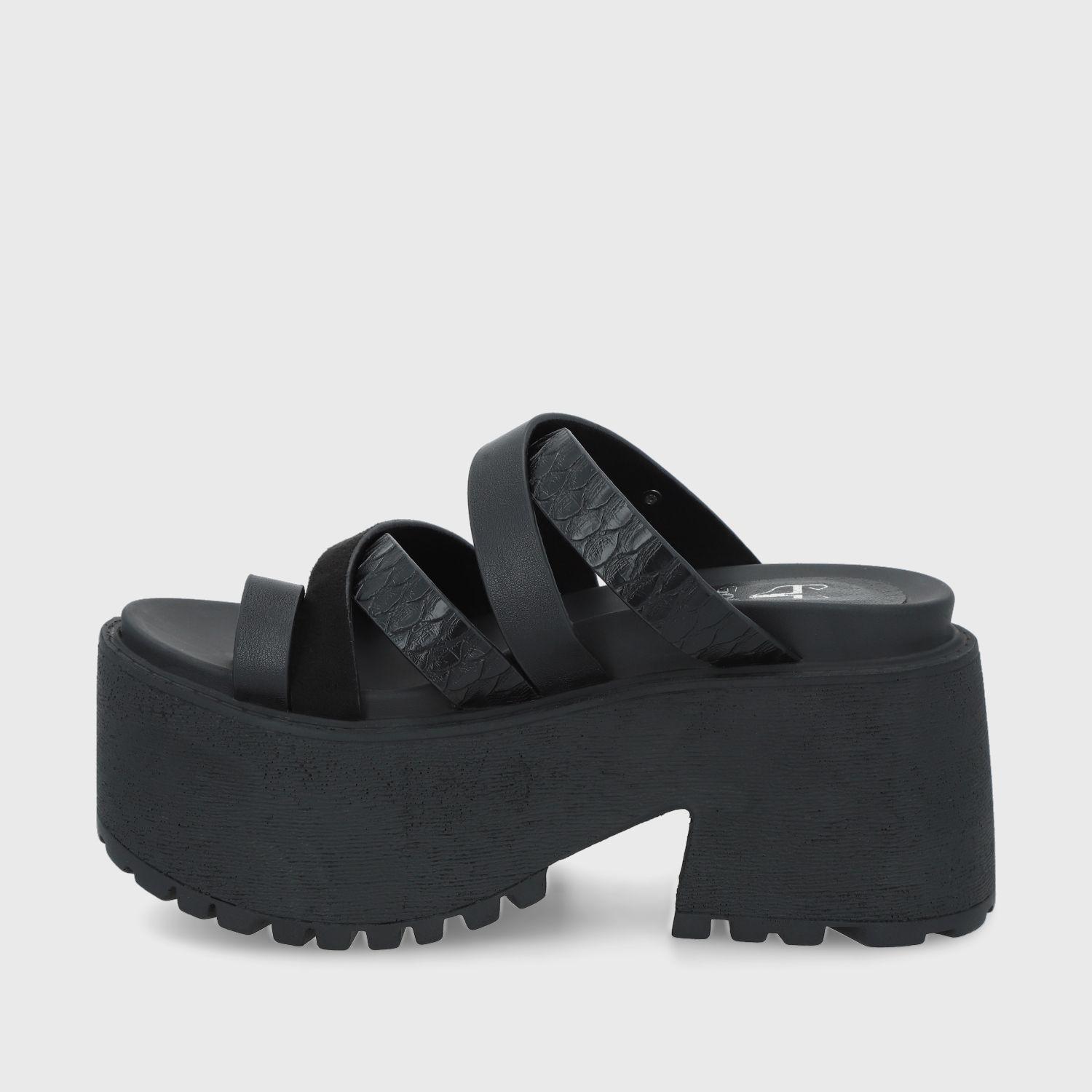 Sandalia Negra Mujer 1567A Gotta-4