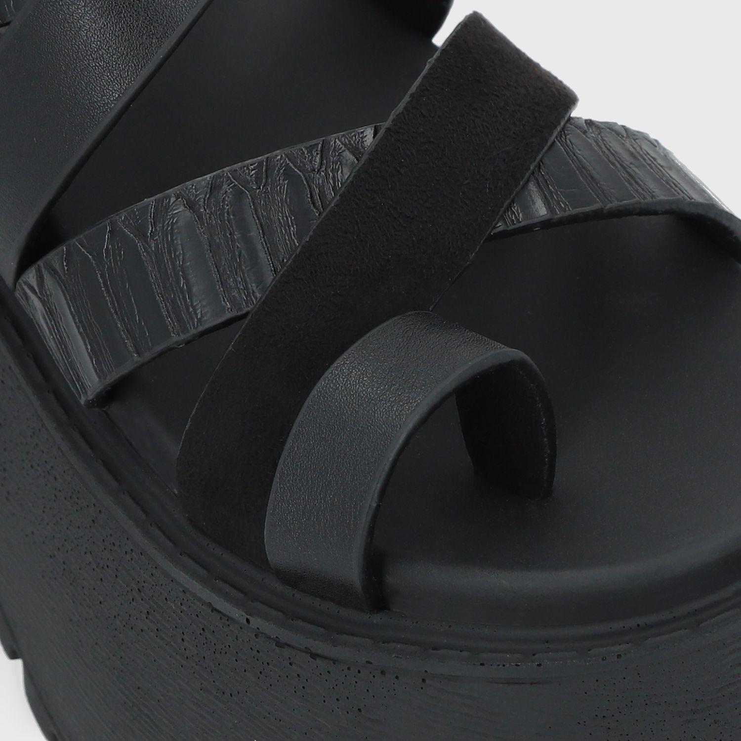 Sandalia Negra Mujer 1567A Gotta-6