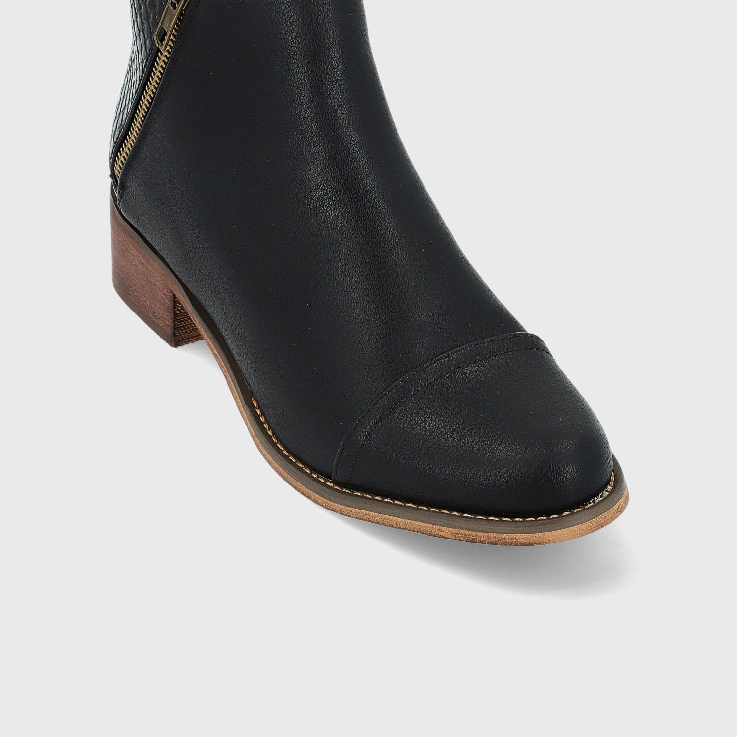 Botín Negro Mujer C7312 Gotta-5