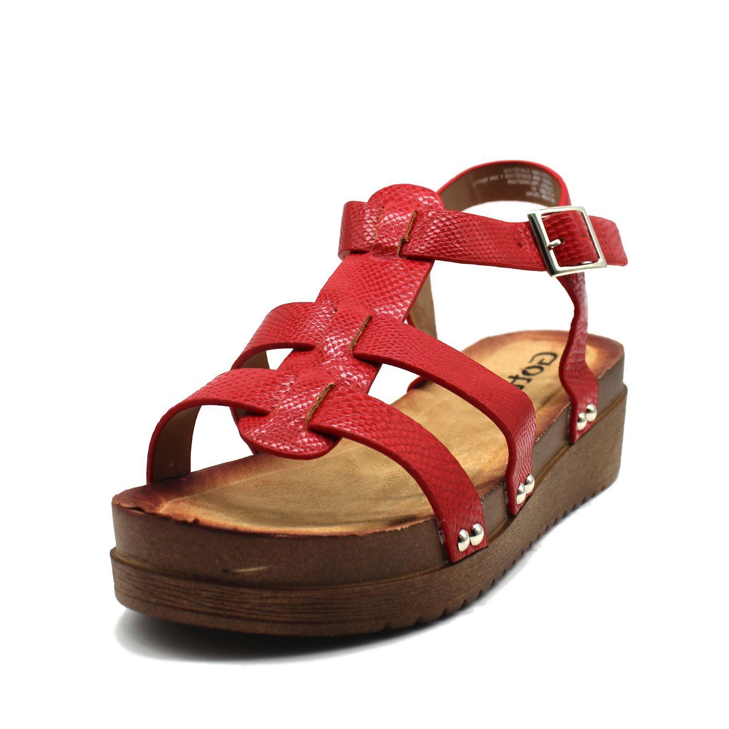 SANDALIA ROJA 97106-4