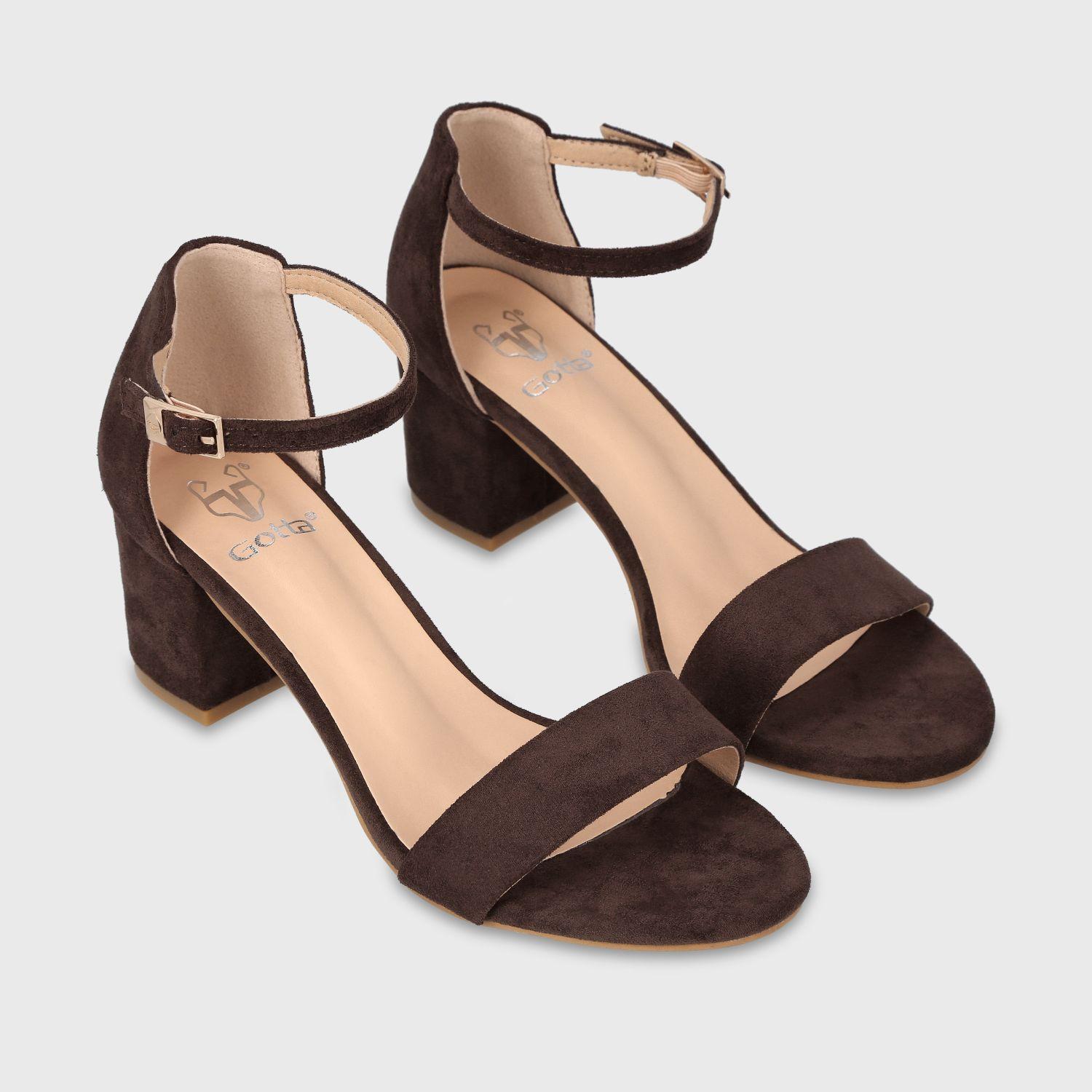 Sandalia Taco Café Mujer Aime Gotta-2