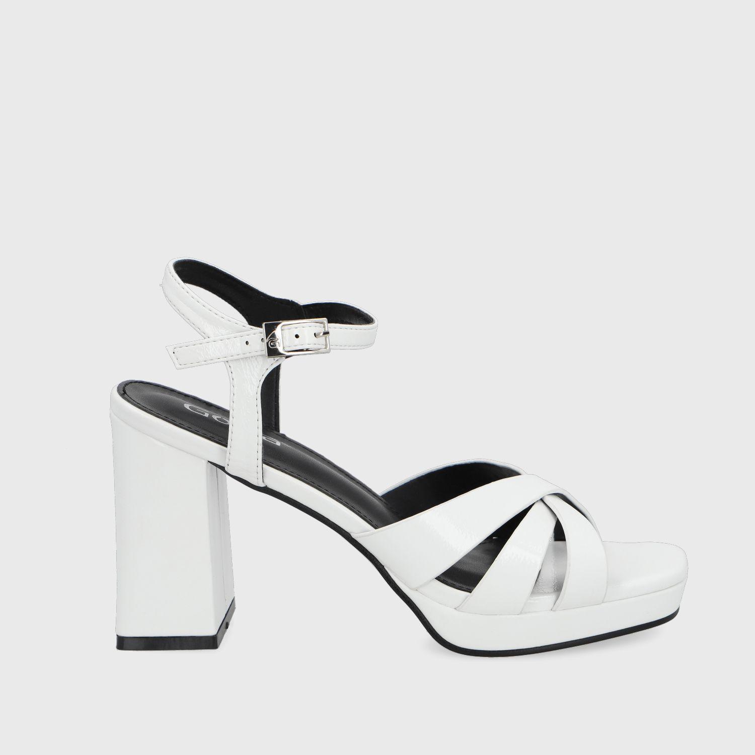 Sandalia Taco Blanca  Mujer 45902 Gotta-0