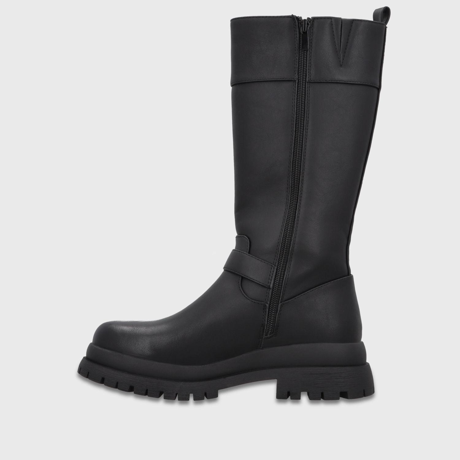 Bota Plataforma Negra Mujer 6584201 Gotta-3