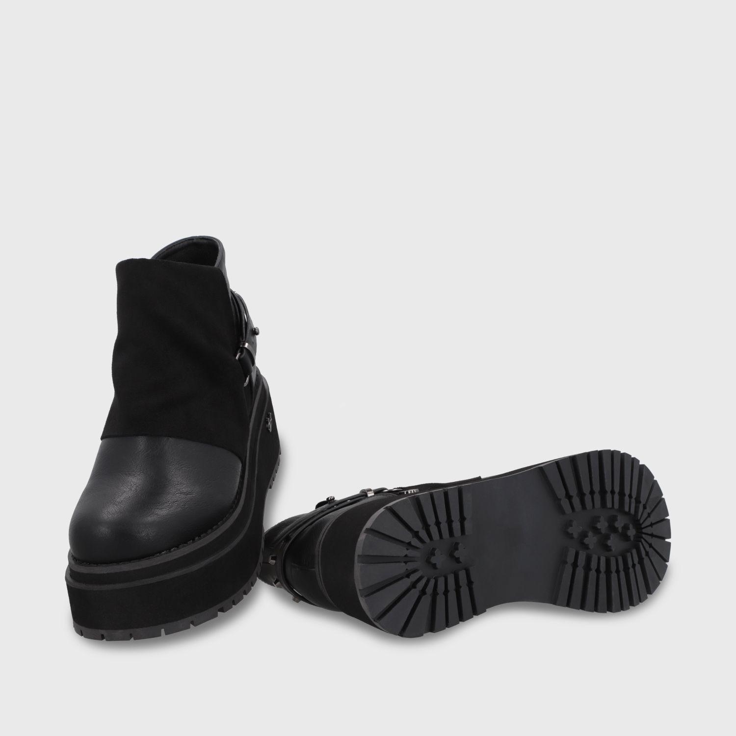 Botin Plataforma Negro Mujer 1509B Gotta-6