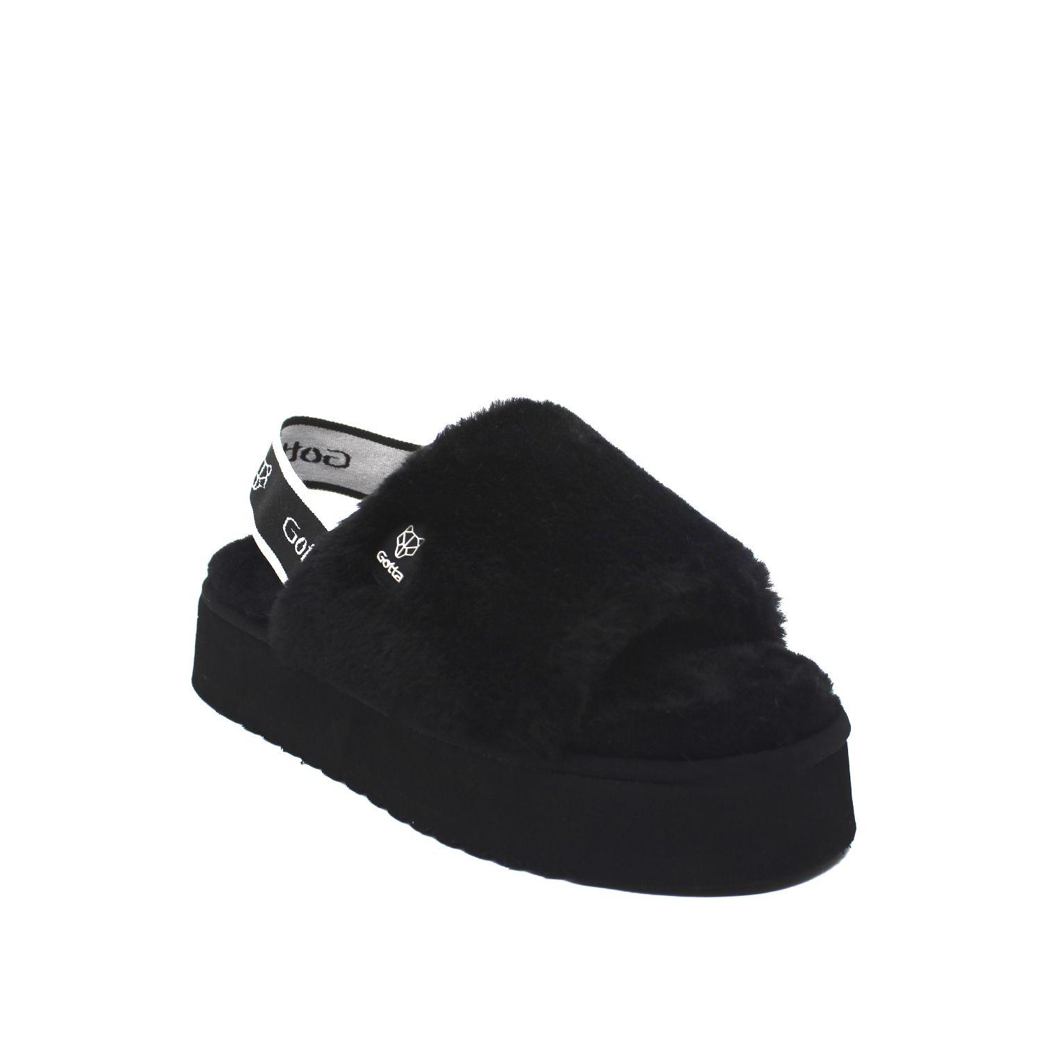 Slipper Negro Mujer 15301 Gotta-1