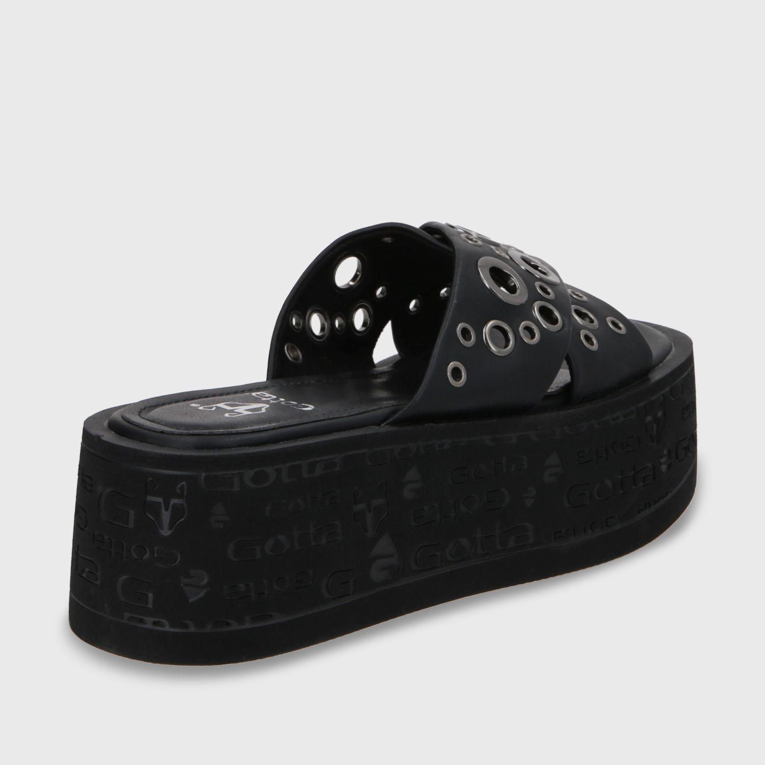 Sandalia Plataforma Negro Mujer 55931 Gotta-4
