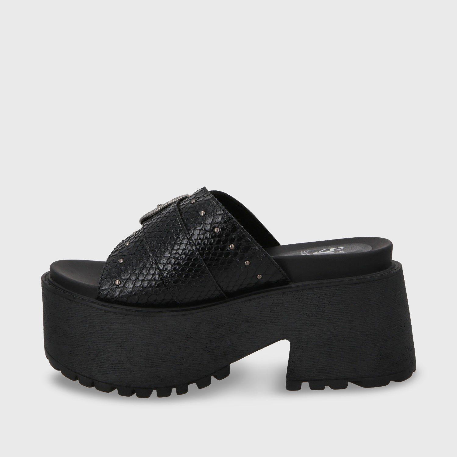 Sandalia Plataforma Negro Mujer 1567D Gotta-3