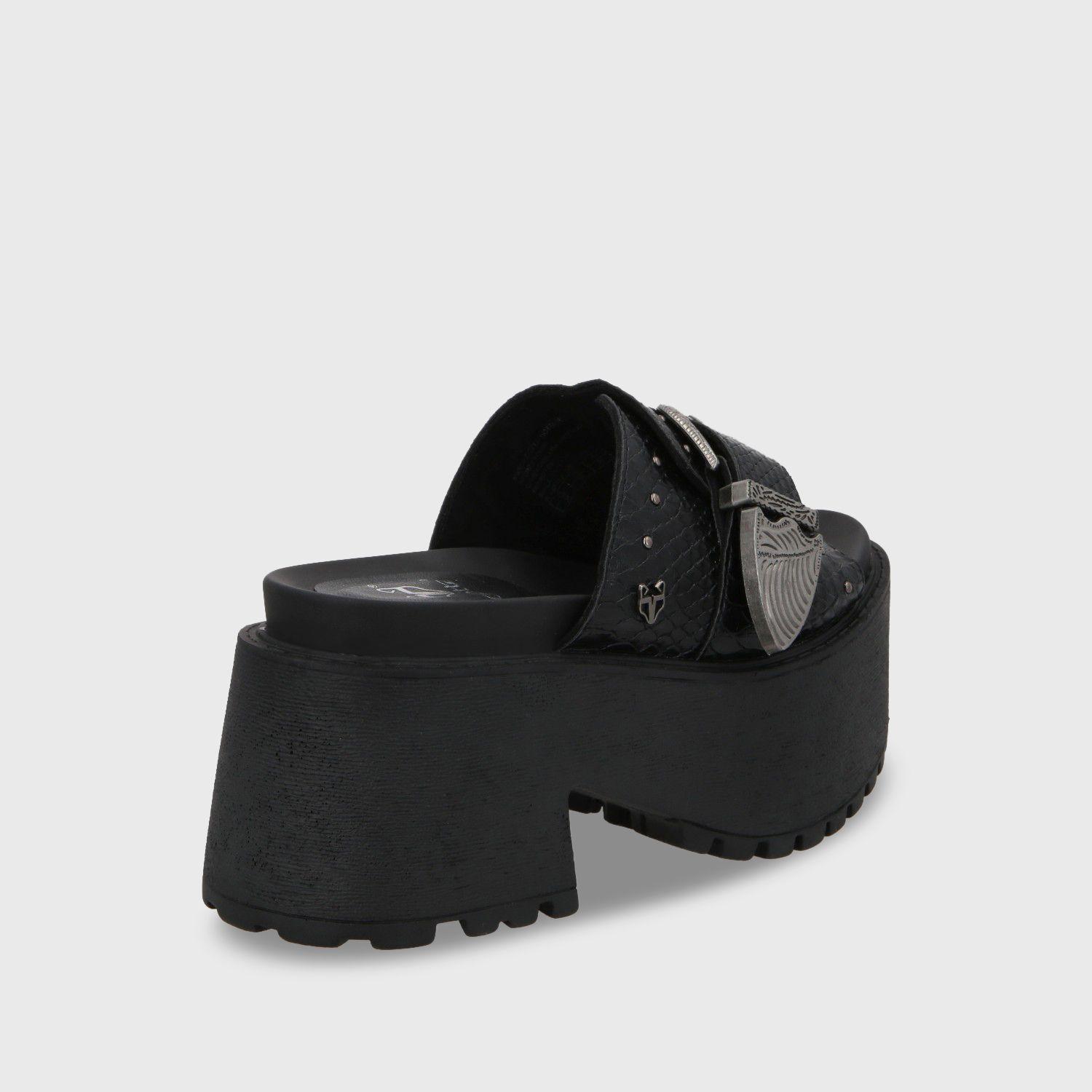 Sandalia Plataforma Negro Mujer 1567D Gotta-4