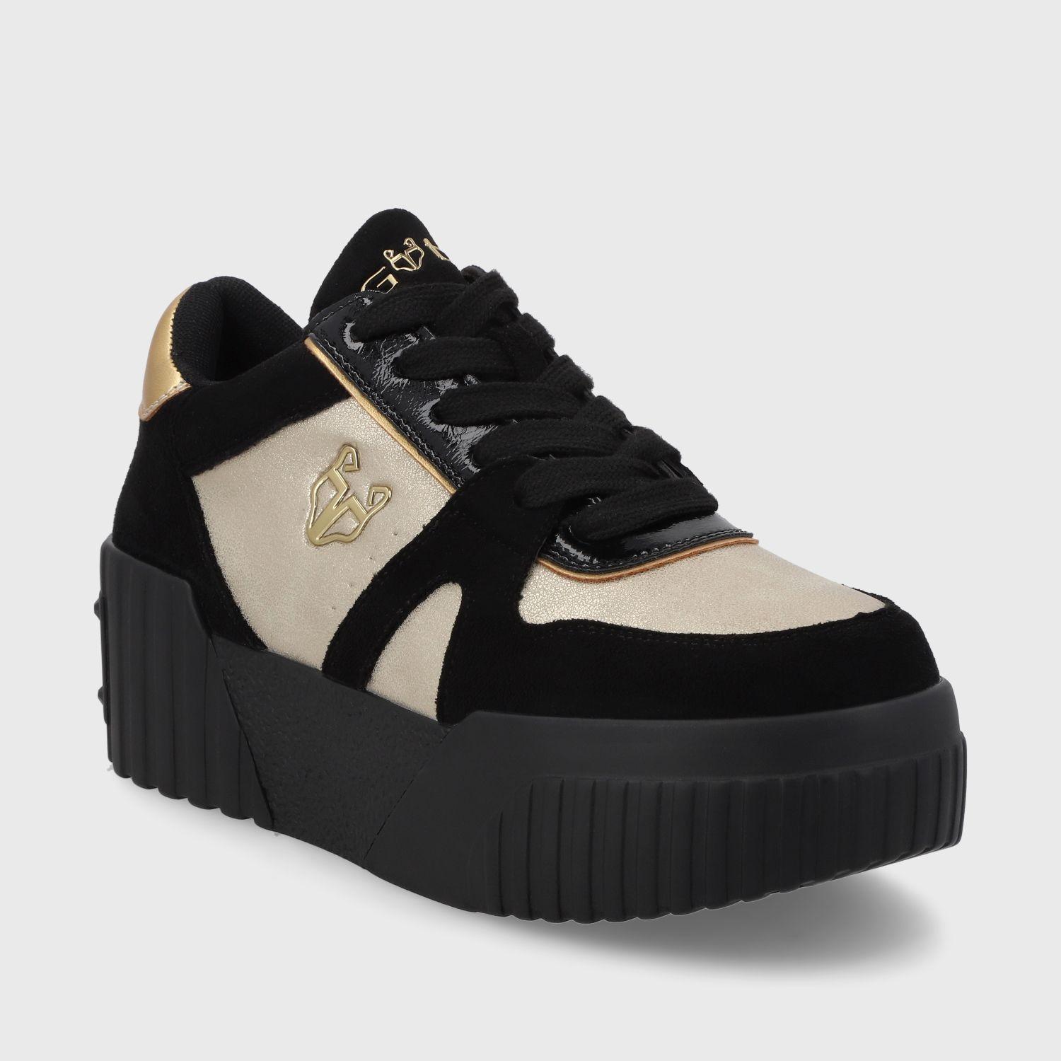Zapatilla Negro Mujer 13144 Gotta-1